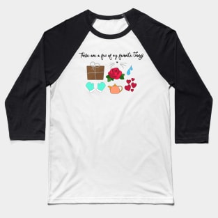 Sound of Music Favorite Things Stickers Baseball T-Shirt